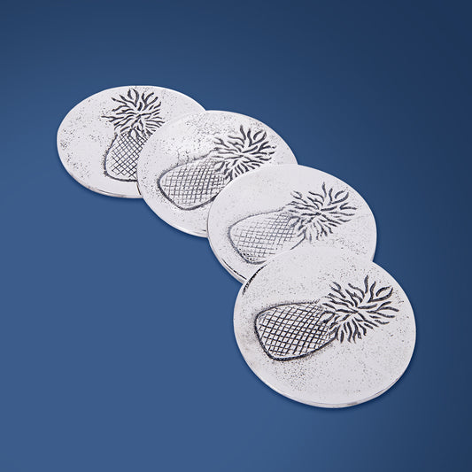 Blink Sprinkle Pineapple Wine Glass Coasters (Set of 4 Pcs)