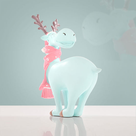 Moose Vacation Winter Decorative Showpiece