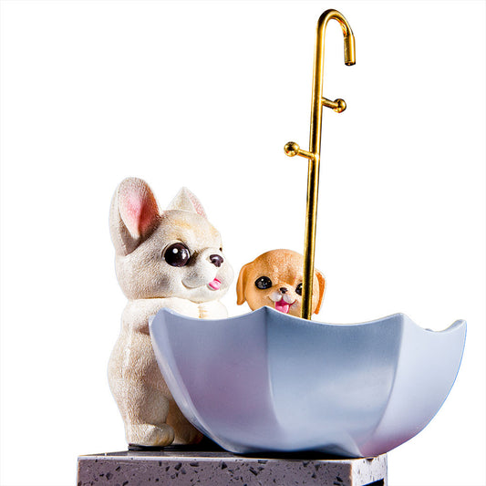 Puppy Power Decorative Jewelry Holder Bowl