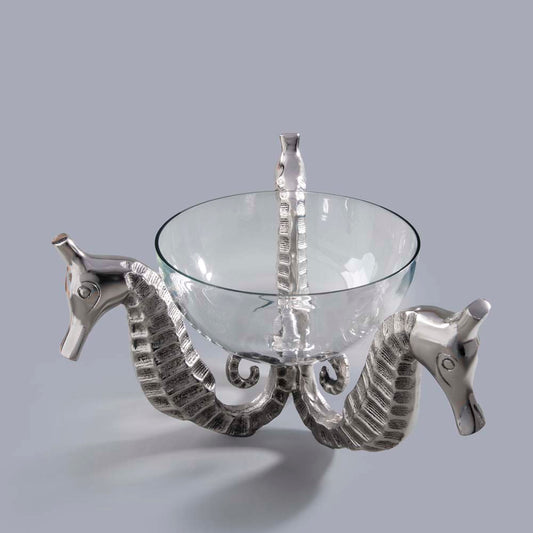 Seahorse Sedentary Decorative Glass Bowl