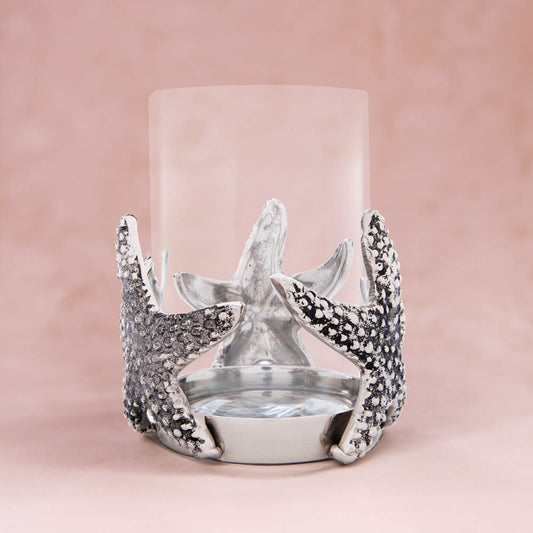 Starfish Glass Hurricane Candle holder