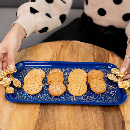 Leaf Wired Blue Tray