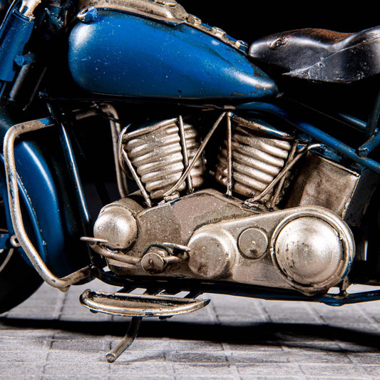 Blue Lightning Vintage Motorcycle