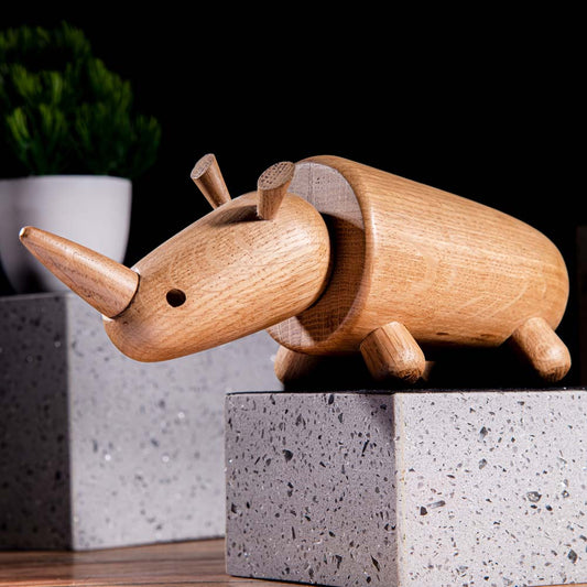 Rhino Miniature Figurine