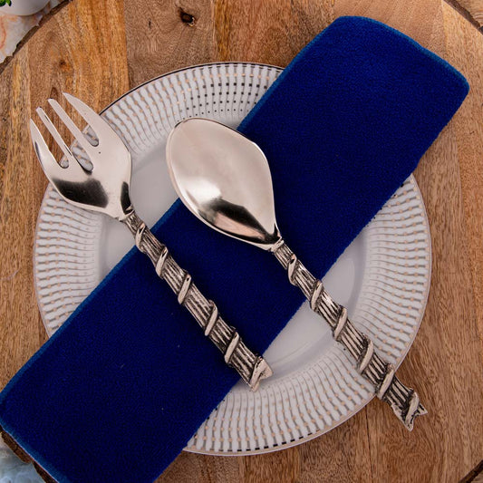 Climber Salad Server Spoon & Fork Set