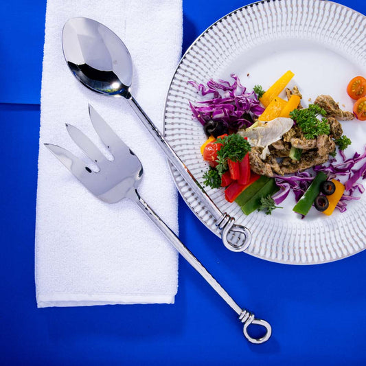 Hawser Steel Salad Server (Set Of 2 Pcs)