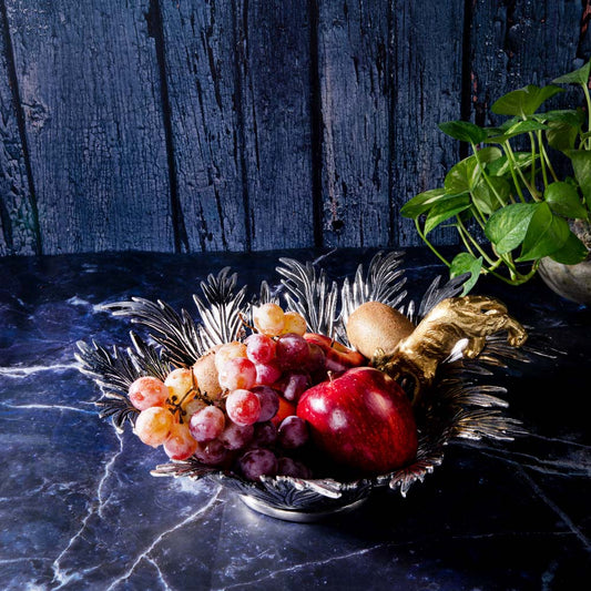 Jungle Leaf Design Serving Bowl