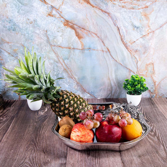 snack serving curve platter