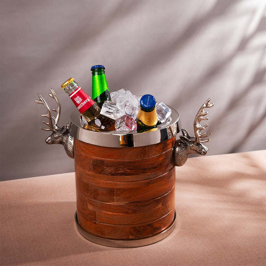 Vintage Trunk Stag Bottle Holder