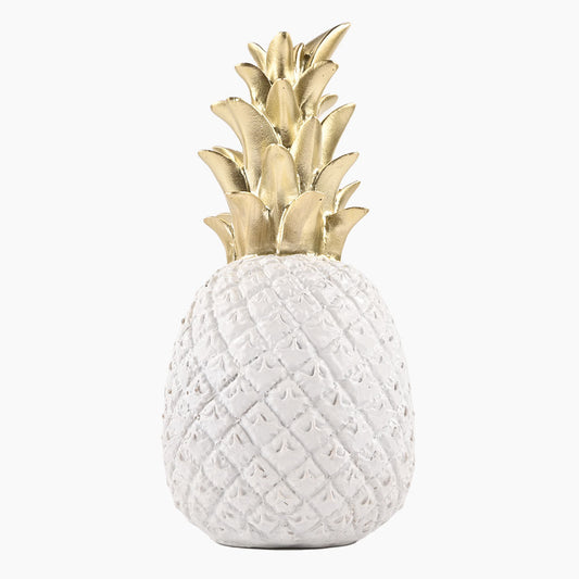 Pineapple Decorative Showpiece - White