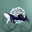 Dellora Whale Mandala Wall Décor