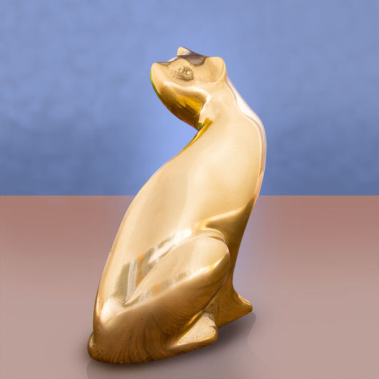 Gold Feline Table Accent