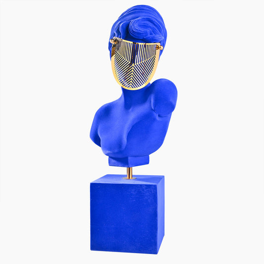 Blue Lady Sculpture Décor