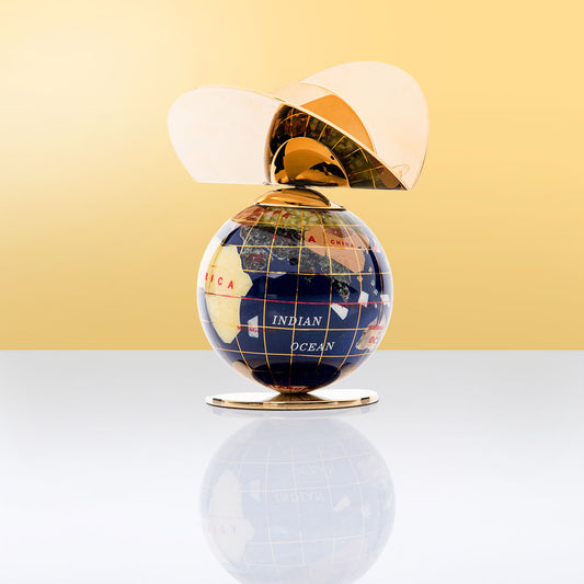 Blue Globe Decorative Showpiece