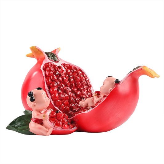 Grenadine Fruit Decorative Showpiece
