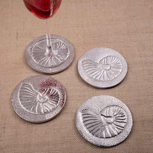 Chelonian Coasters with Holder (Set of 4 Pcs)