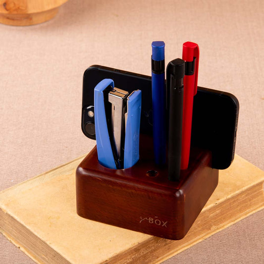 Rustic Mobile and Pen Holder