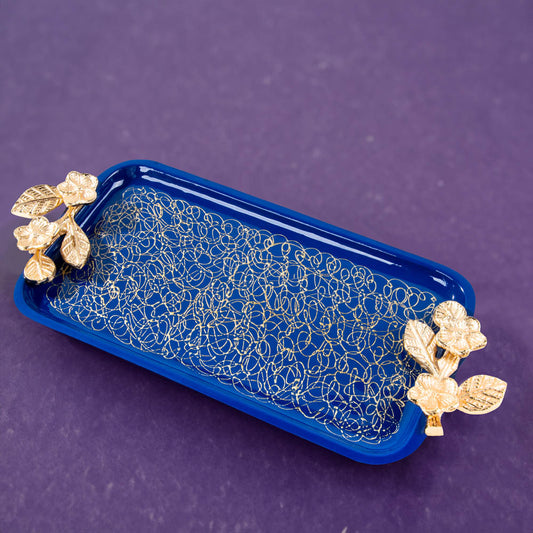 Leaf Wired Blue Tray