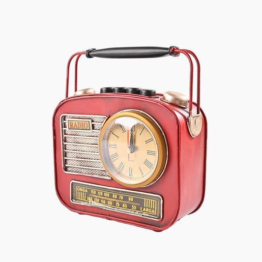 Broadcaster Vintage Radio Clock & Coin Bank