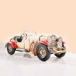 White Ride Retro Sports Car Model