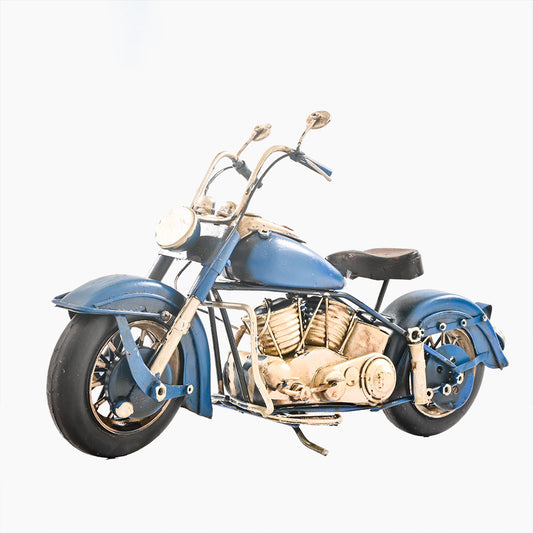 Blue Lightning Vintage Motorcycle