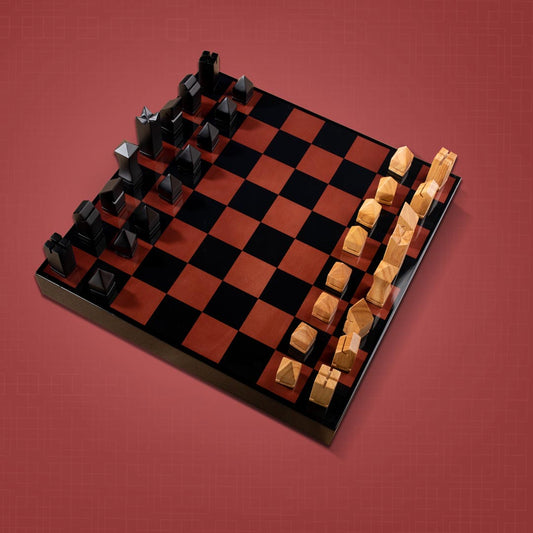 Check and Mate - Wooden Chess Board