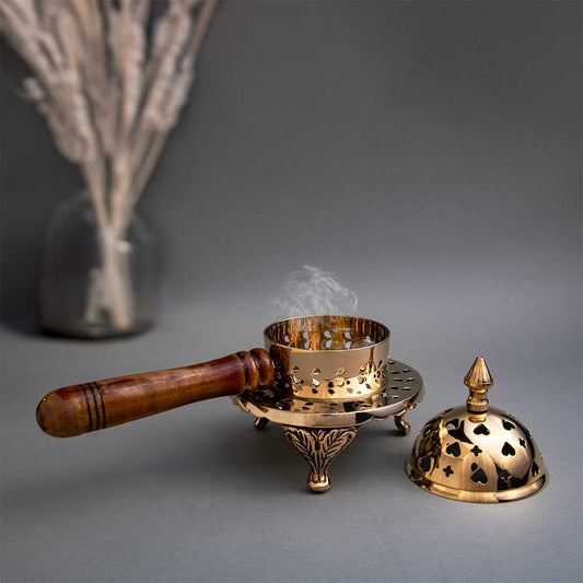 Exotic Brass Incense Burner