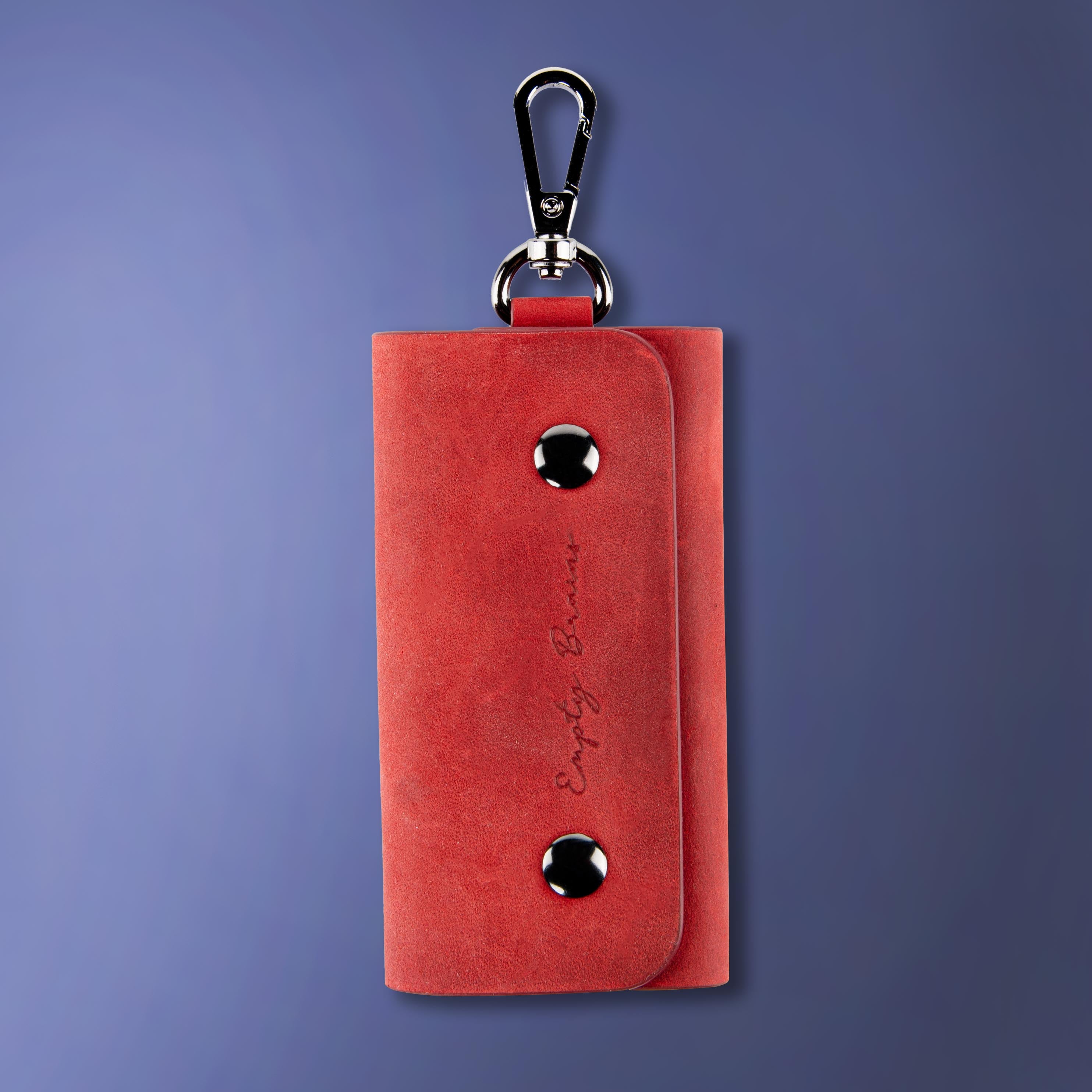 Buy Red Leather Key Holder Pouch Online | Multiple Key Organizer Case