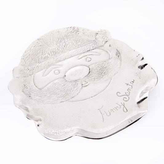 Silver Santa Platter