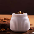 Floral Storage (White) Dry Fruit Jar