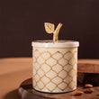 Arabic White Serving Jars with Lid & Tray