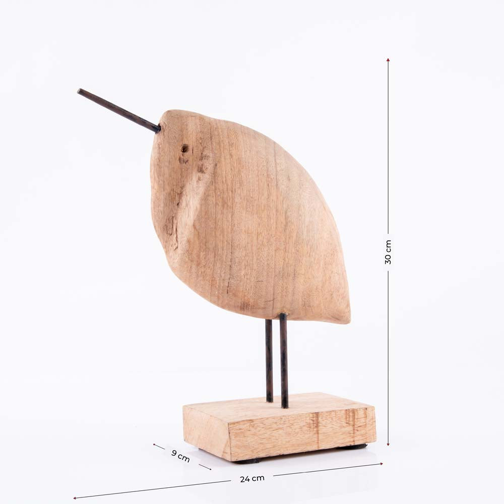 wooden bird showpiece stand