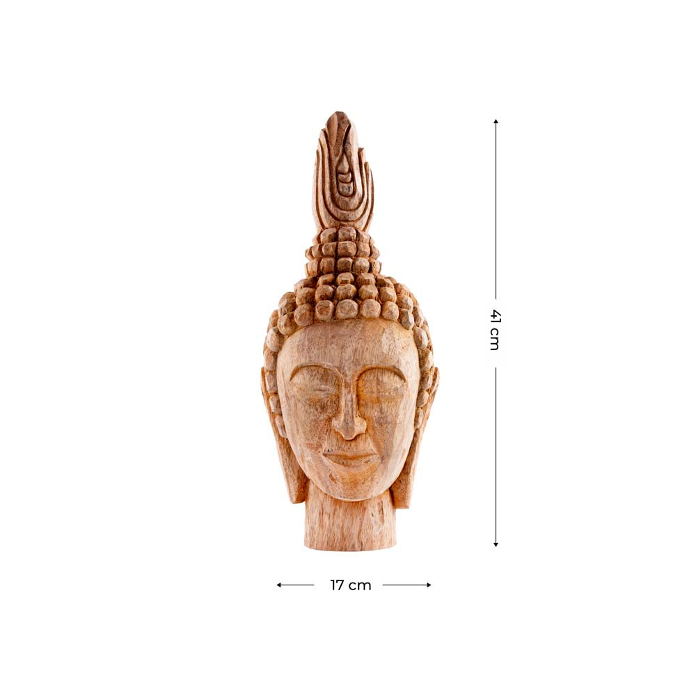 wooden buddha head price