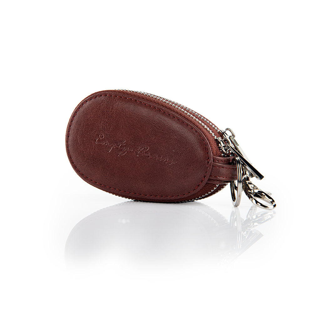 brown key case leather